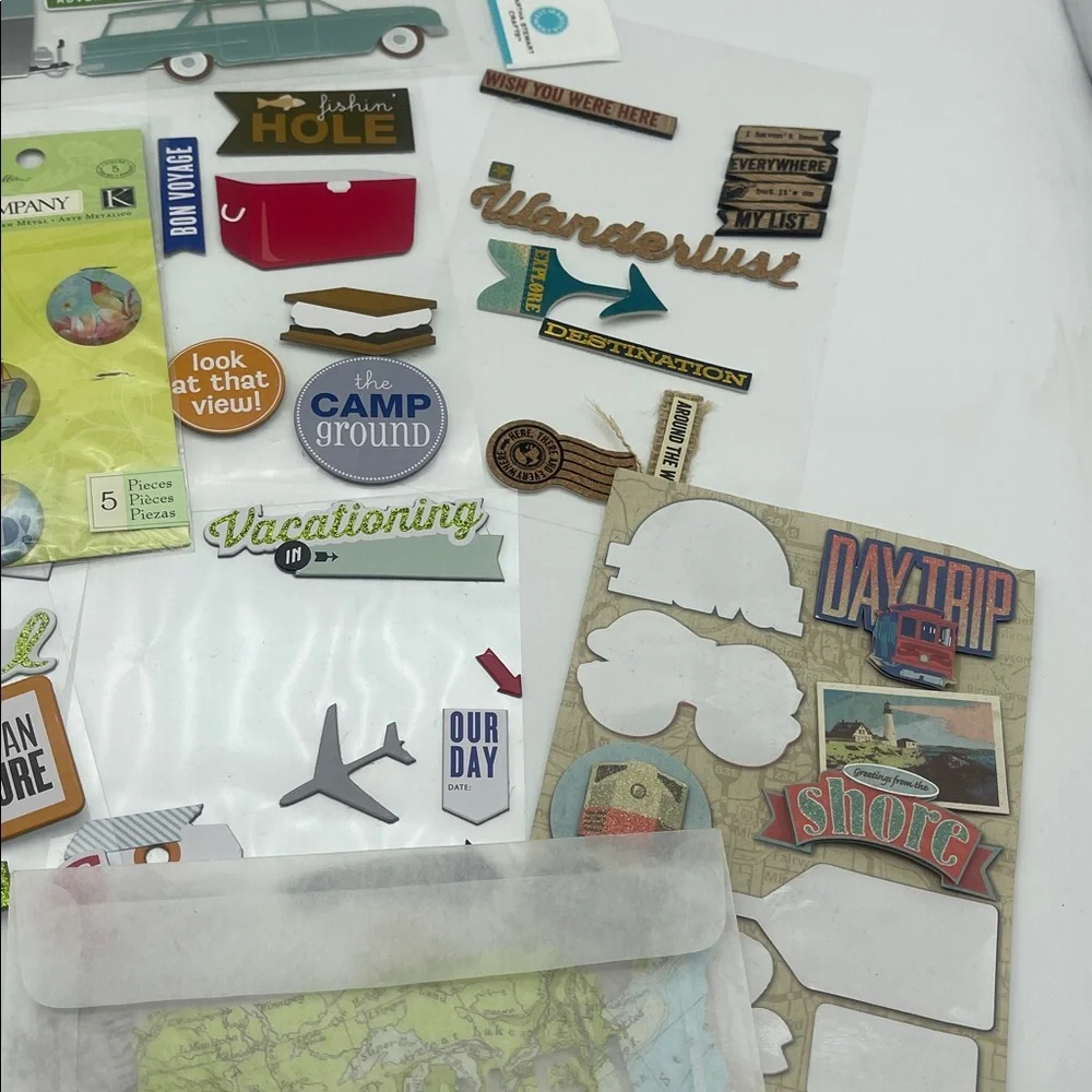 Road Trip Travel Scrapbooking Supplies Stickers Travel Embellishments